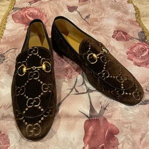 Gucci Men’s Size 7 GG Jordan Velvet Loafers